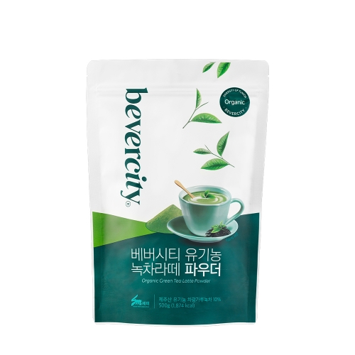 베버시티 유기농 녹차라떼 파우더 500g