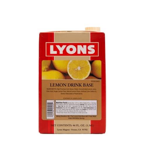 LYONS 라이온스 레몬드링크 베이스 1.36L