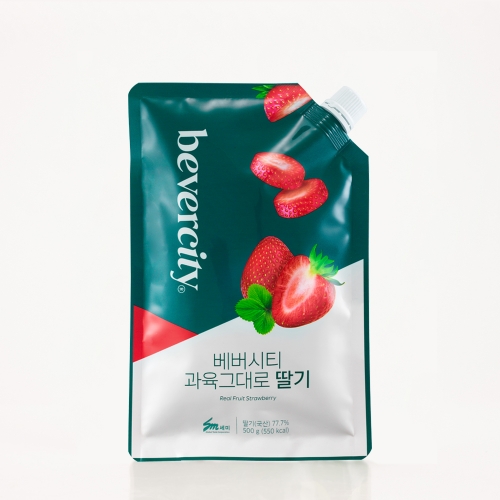 베버시티 과육그대로 딸기 500g (냉장)