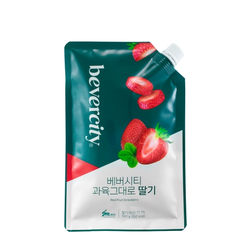 베버시티 과육그대로 딸기 500g (냉장)