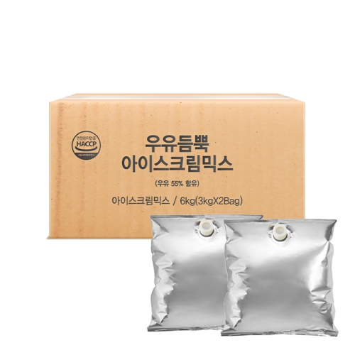 우유듬뿍 아이스크림 믹스 3kg 2개입