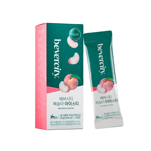 베버시티 복숭아 아이스티 스틱 50g 5개입