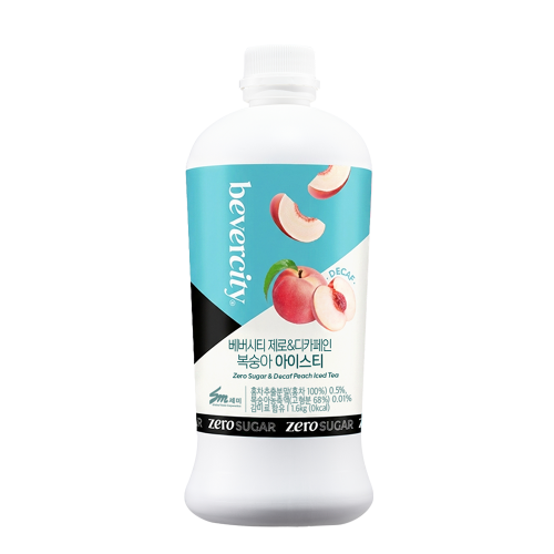 베버시티 제로&디카페인 복숭아 아이스티 1.6kg